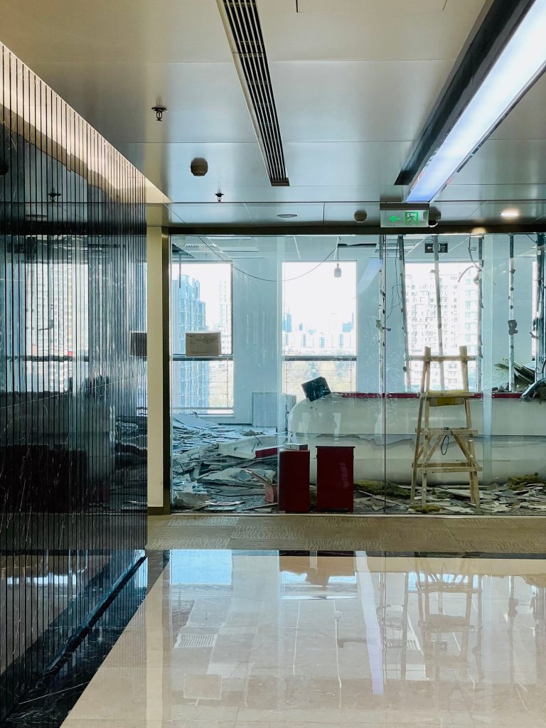 Phoenix tenant improvement plumbing in an open commercial space
